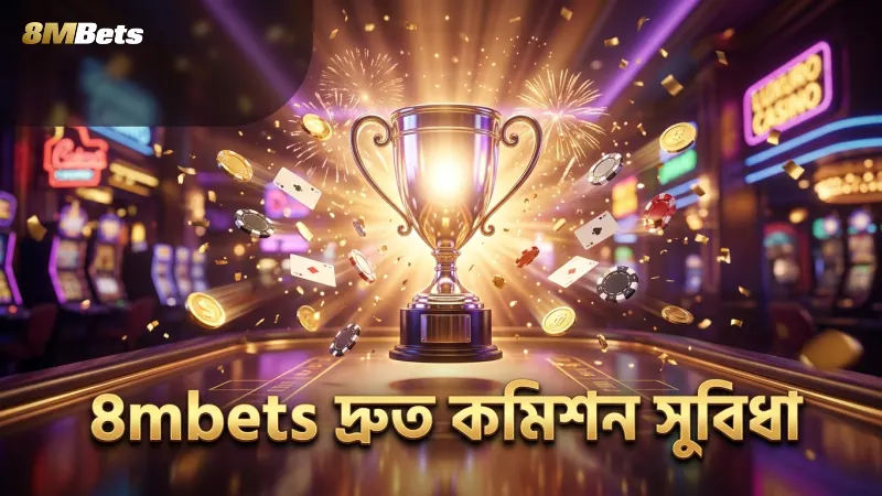 8mbets অ্যাফিলিয়েট প্রোগ্রামে দ্রুত কমিশন পাওয়ার সুবিধা।