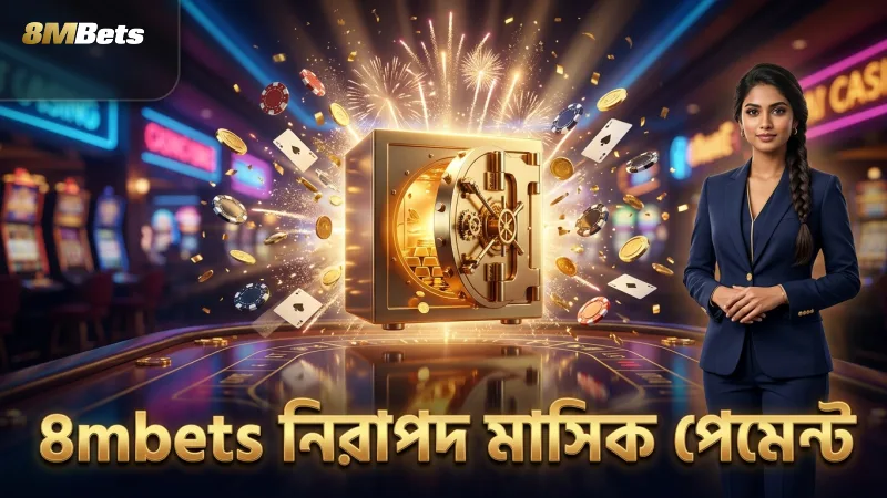 নিরাপদ ও গ্যারান্টিযুক্ত মাসিক পেমেন্ট সিস্টেম 8mbets-এ।