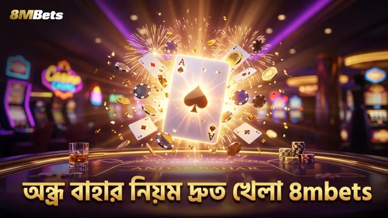 অন্ধ্র বাহারের মূল নিয়ম ও দ্রুত খেলার ধাপ ব্যাখ্যা করে।