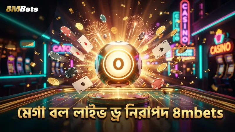 মেগা বলের লাইভ ড্র মেশিন এনক্রিপশন নিরাপত্তা নিশ্চিত করে।