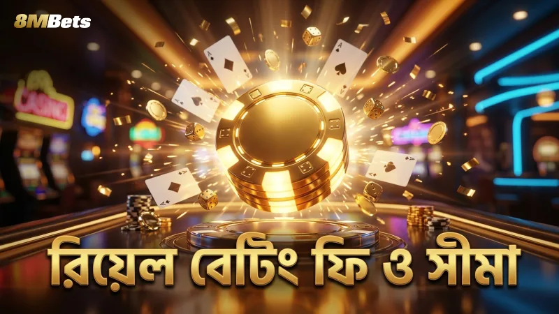 রিয়েল বেটিংয়ে বাজির সীমা ও ফি পরিবর্তনশীল থাকে।